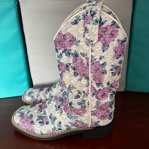 Old west floral cowgirl boots
